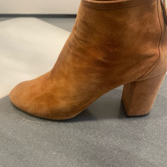 Aquazarra Brown Suede Ankle Booties Size 38.5 - Picture 10 of 13